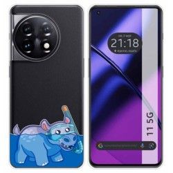 Funda Silicona Transparente para Oneplus 11 5G diseño Hipo Dibujos