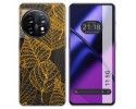Funda Silicona Transparente para Oneplus 11 5G diseño Hojas Dibujos