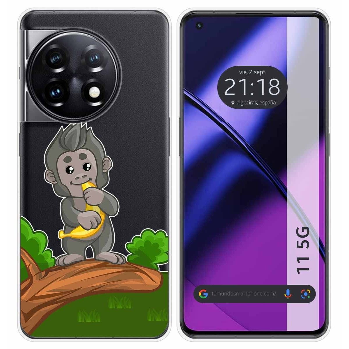 Funda Silicona Transparente para Oneplus 11 5G diseño Mono Dibujos