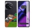 Funda Silicona Transparente para Oneplus 11 5G diseño Panda Dibujos
