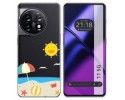 Funda Silicona Transparente para Oneplus 11 5G diseño Playa Dibujos