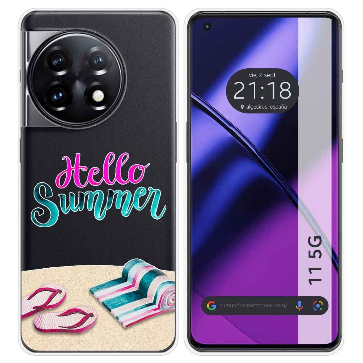 Funda Silicona Transparente para Oneplus 11 5G diseño Summer Dibujos