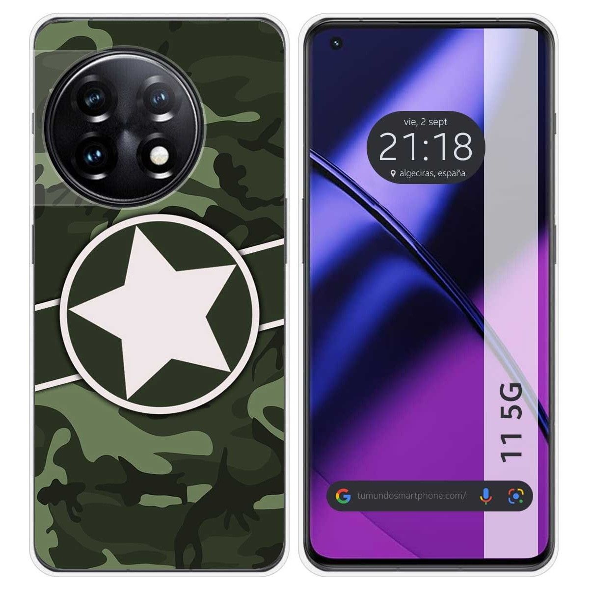 Funda Silicona para Oneplus 11 5G diseño Camuflaje 01 Dibujos