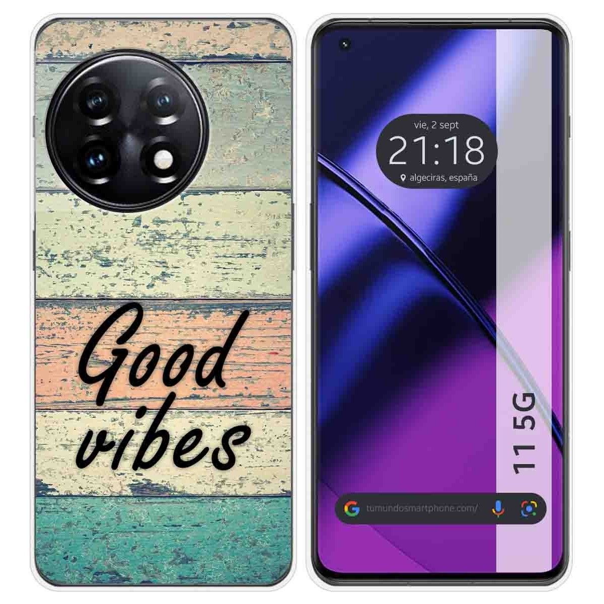 Funda Silicona para Oneplus 11 5G diseño Madera 01 Dibujos