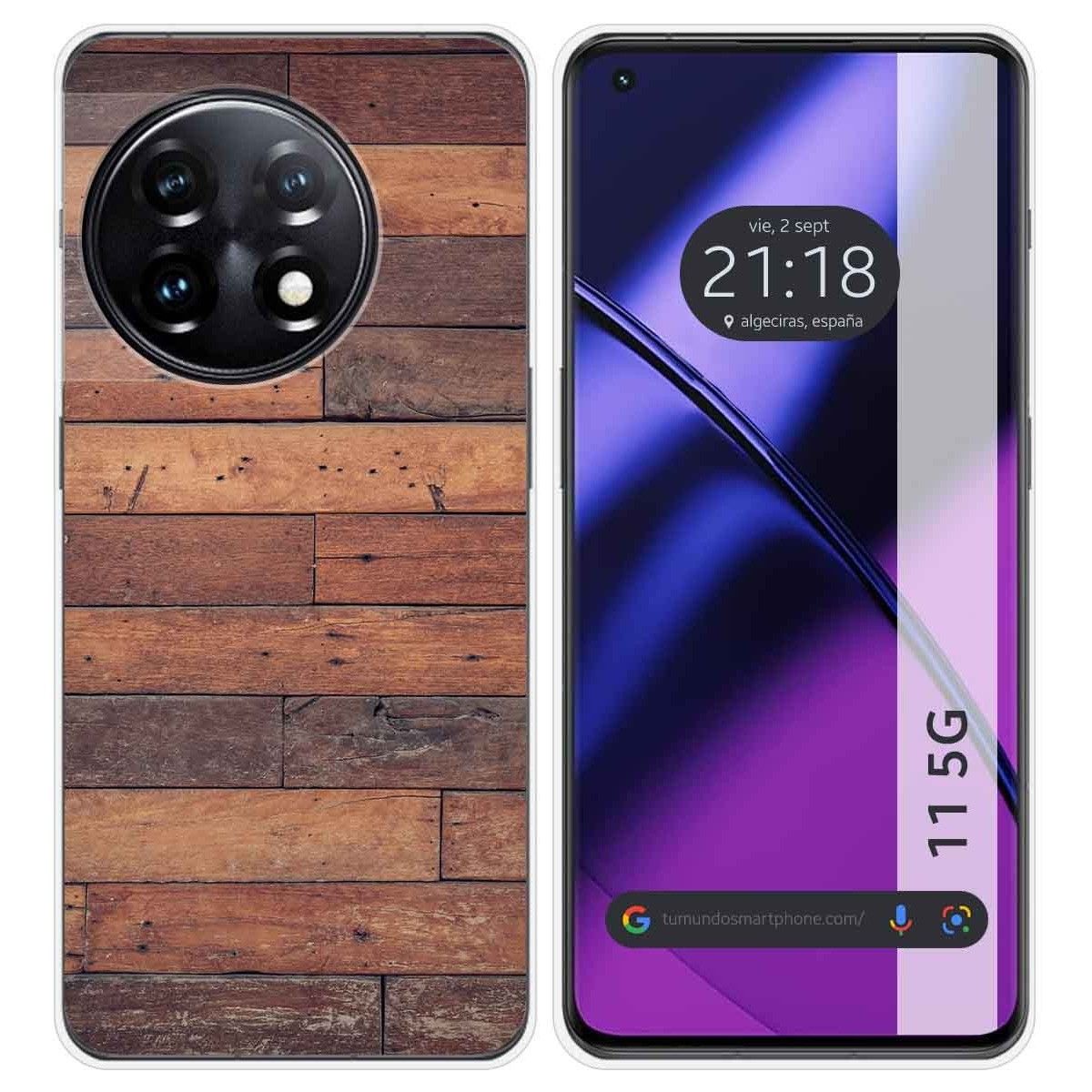 Funda Silicona para Oneplus 11 5G diseño Madera 03 Dibujos