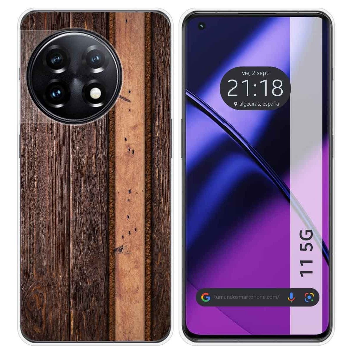 Funda Silicona para Oneplus 11 5G diseño Madera 05 Dibujos