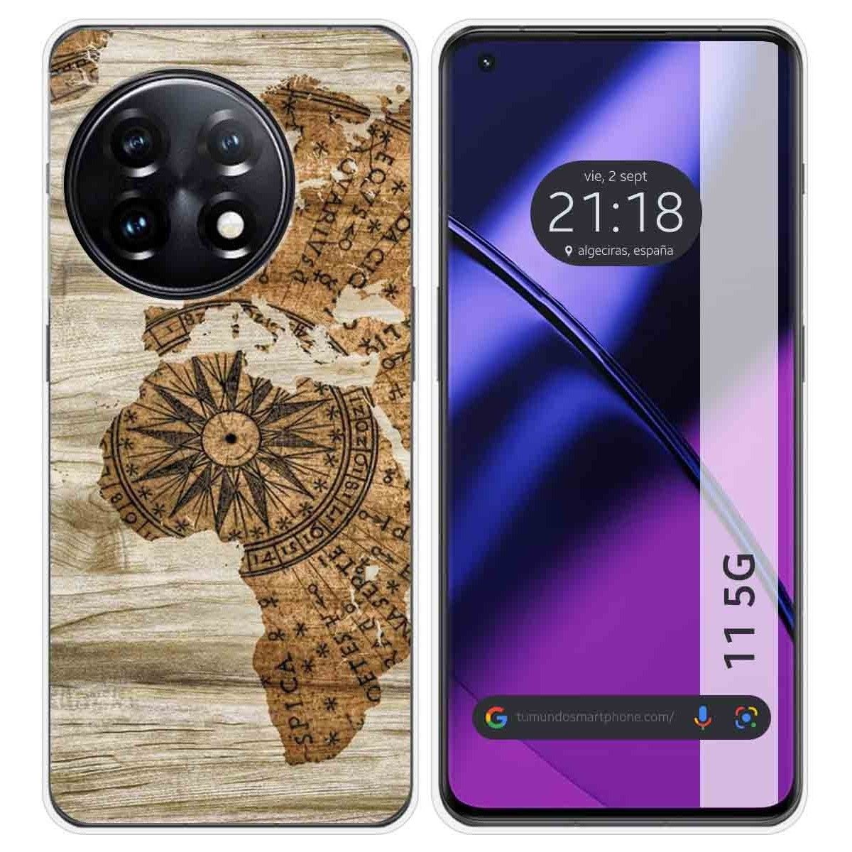 Funda Silicona para Oneplus 11 5G diseño Madera 07 Dibujos