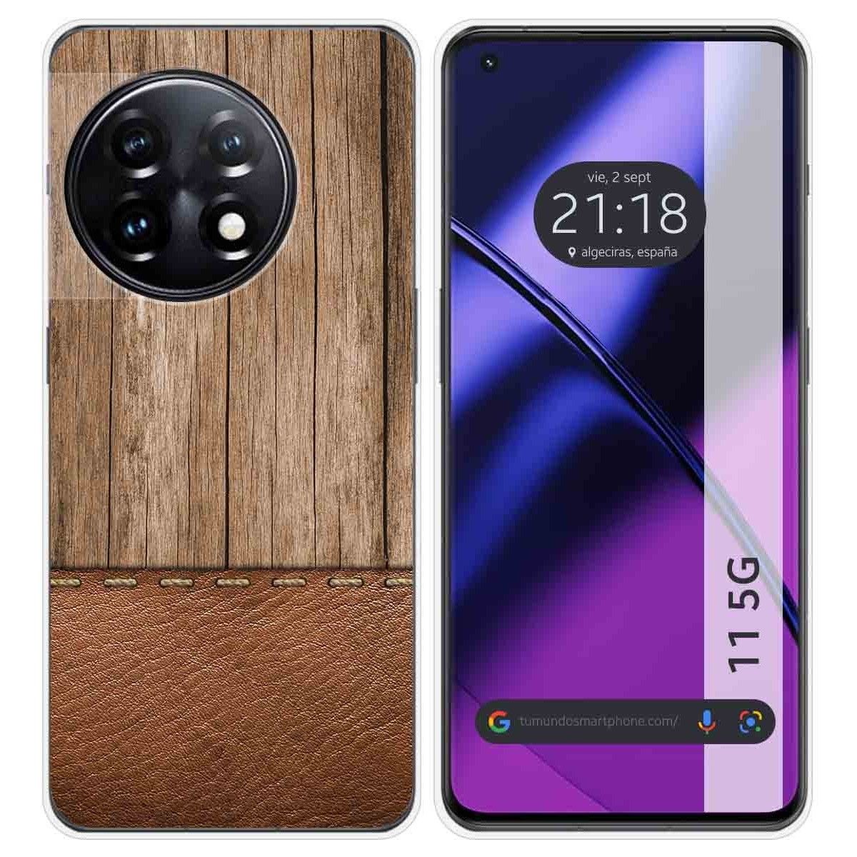 Funda Silicona para Oneplus 11 5G diseño Madera 09 Dibujos