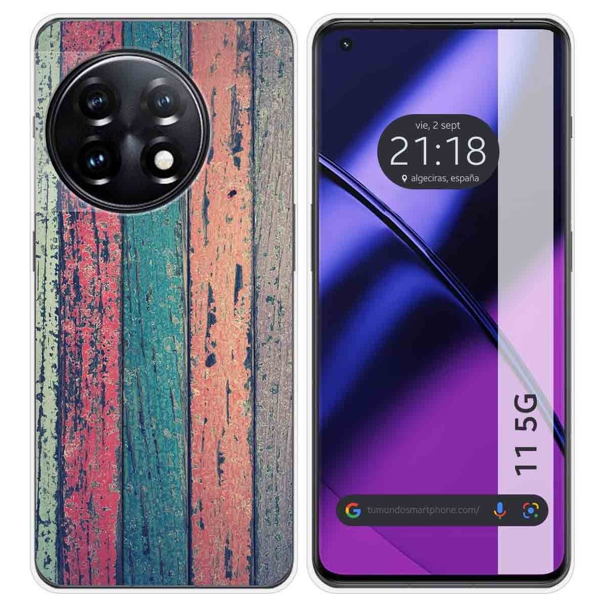 Funda Silicona para Oneplus 11 5G diseño Madera 10 Dibujos