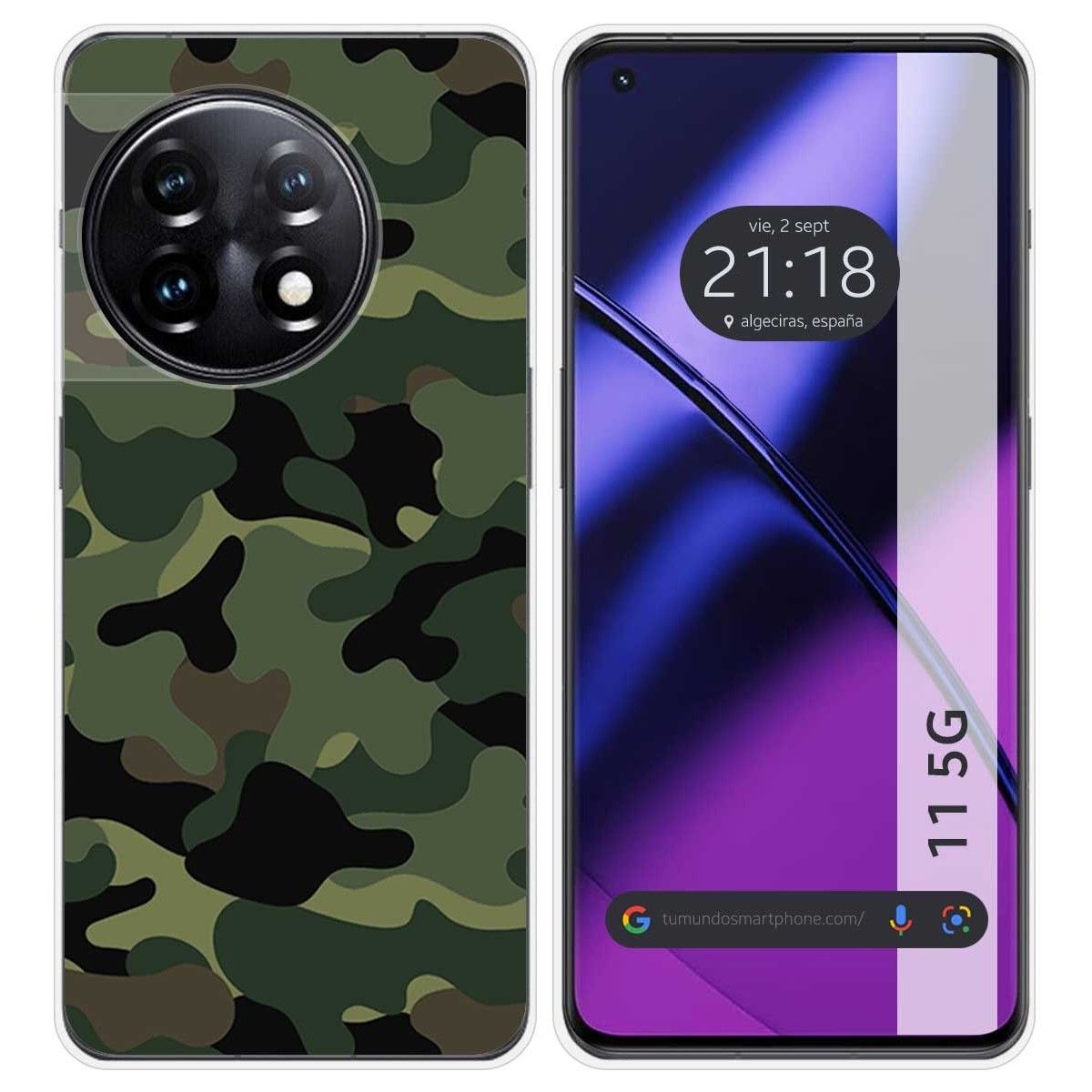 Funda Silicona para Oneplus 11 5G diseño Camuflaje Dibujos
