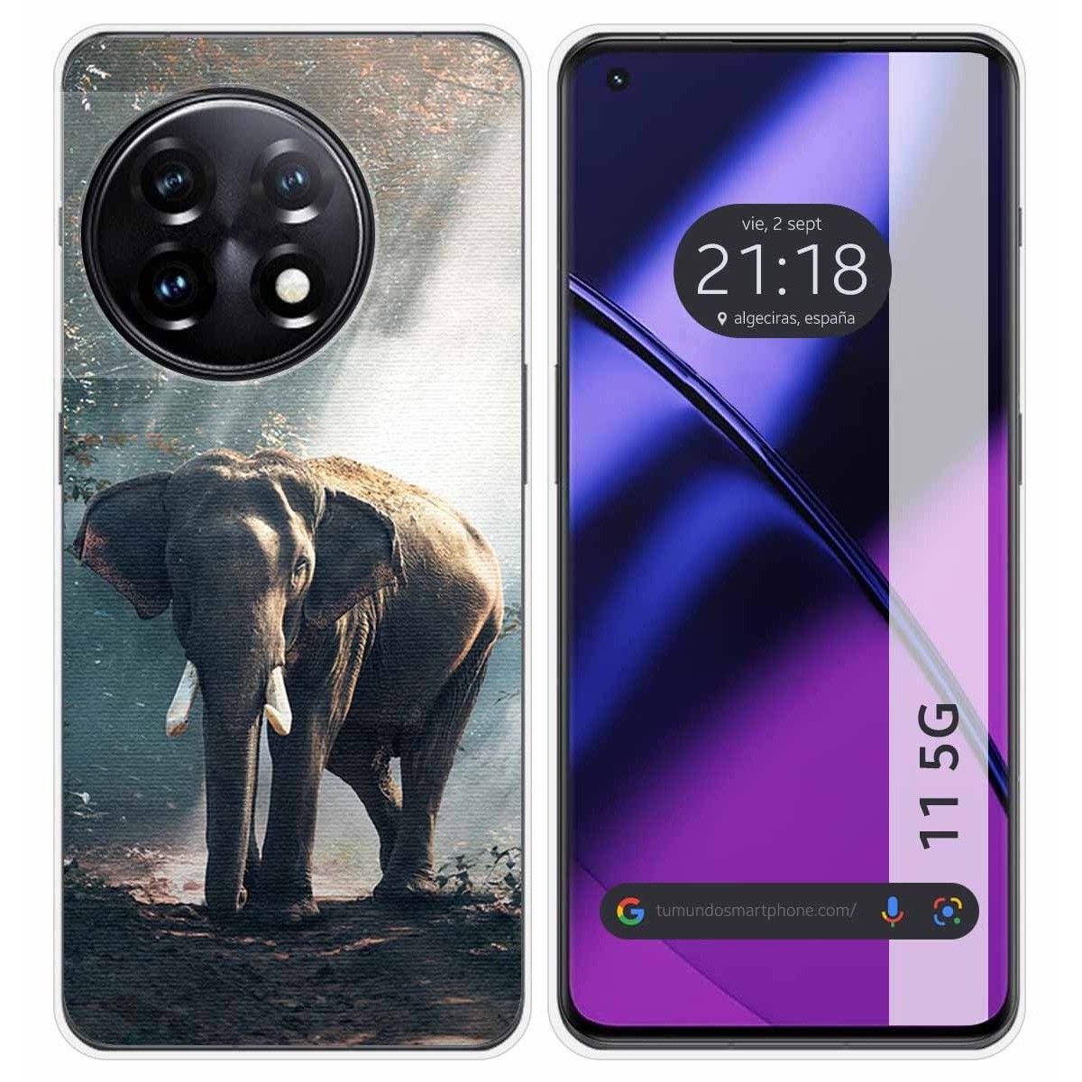 Funda Silicona para Oneplus 11 5G diseño Elefante Dibujos