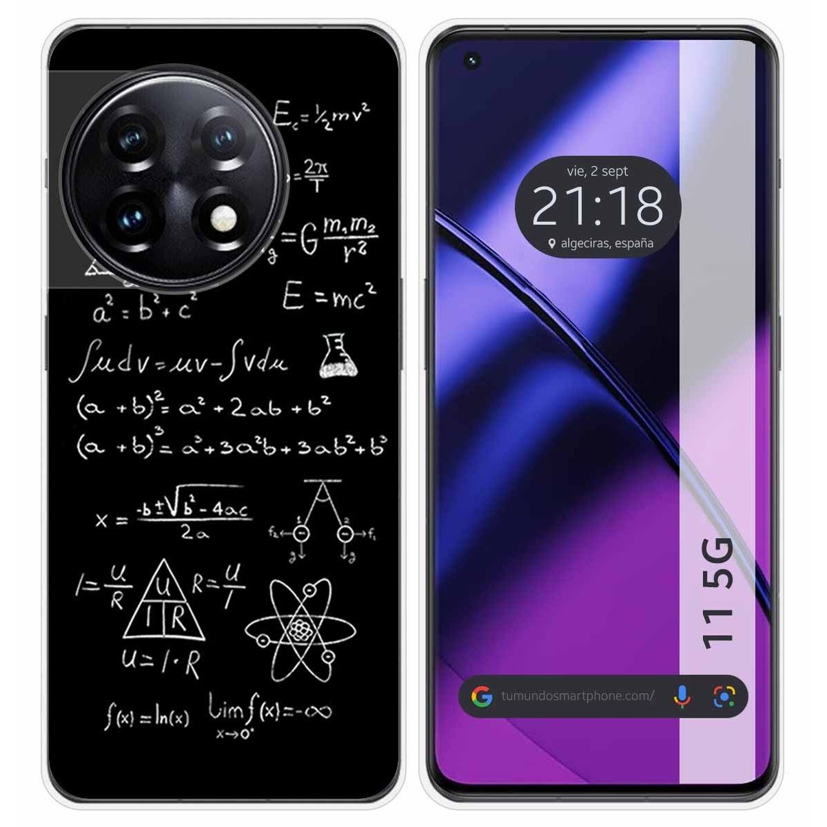 Funda Silicona para Oneplus 11 5G diseño Formulas Dibujos