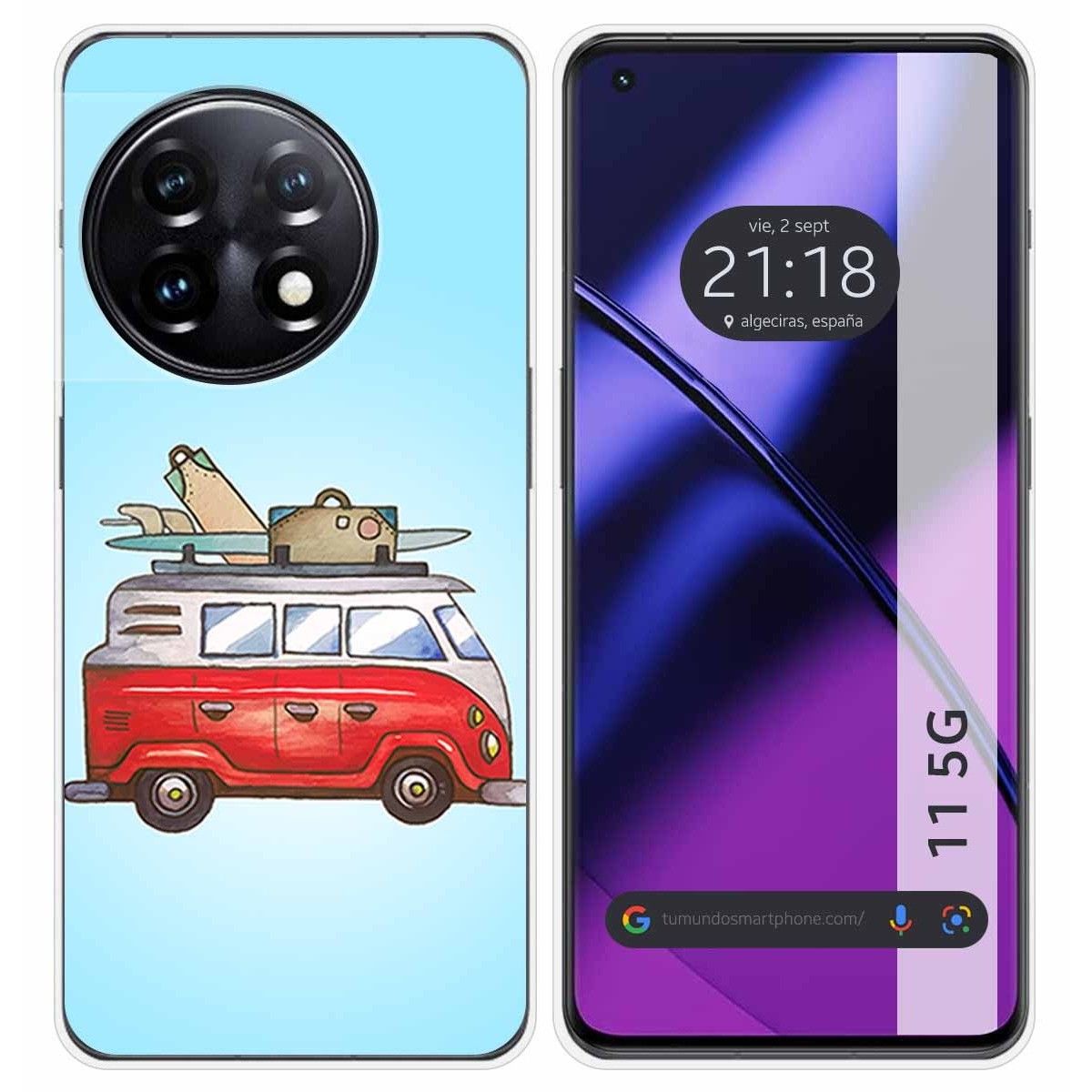 Funda Silicona para Oneplus 11 5G diseño Furgoneta Dibujos