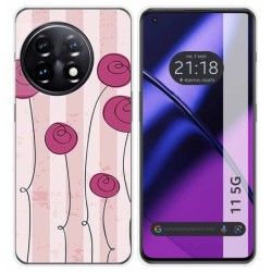 Funda Silicona para Oneplus 11 5G diseño Flores Vintage Dibujos