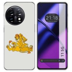 Funda Silicona para Oneplus 11 5G diseño Leones Dibujos