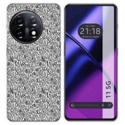 Funda Silicona para Oneplus 11 5G diseño Letras Dibujos