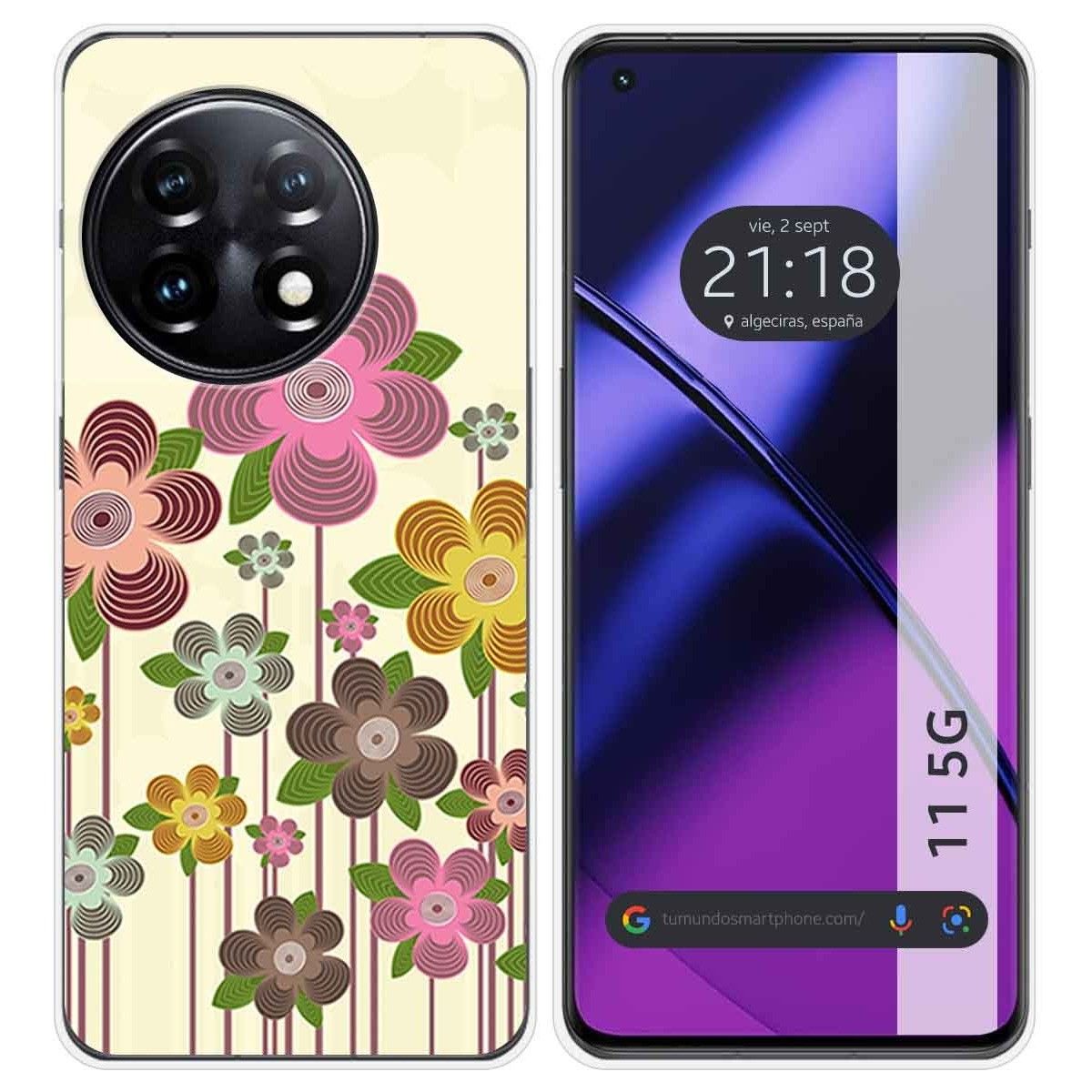 Funda Silicona para Oneplus 11 5G diseño Primavera En Flor Dibujos