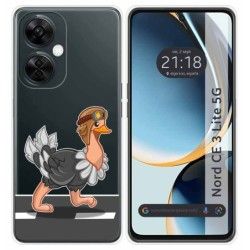 Funda Silicona Transparente para Oneplus Nord CE 3 Lite 5G diseño Avestruz Dibujos