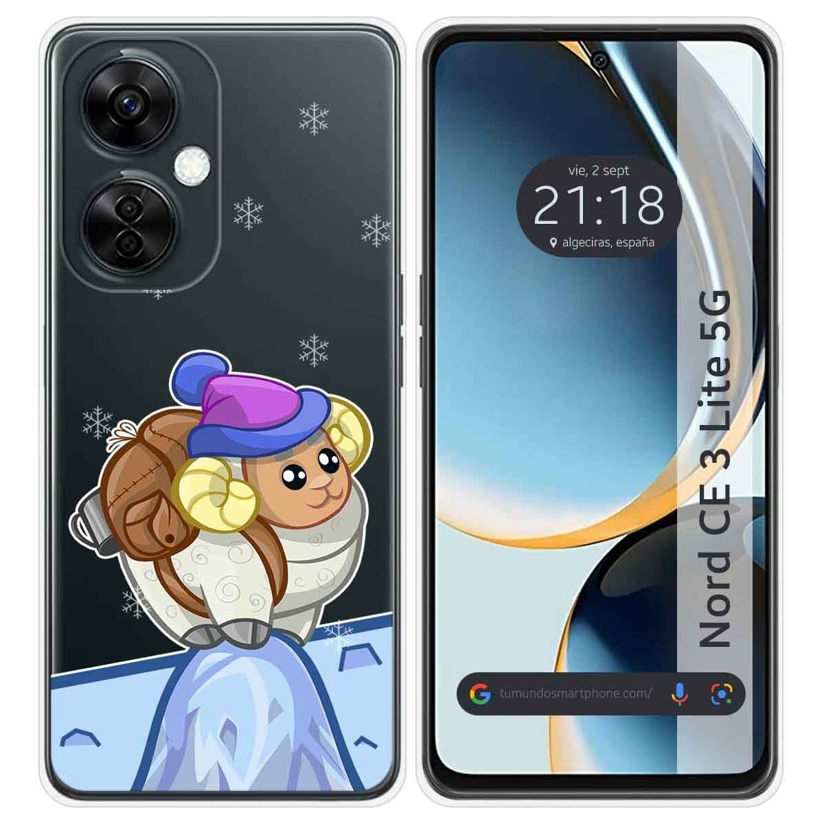 Funda Silicona Transparente para Oneplus Nord CE 3 Lite 5G diseño Cabra Dibujos