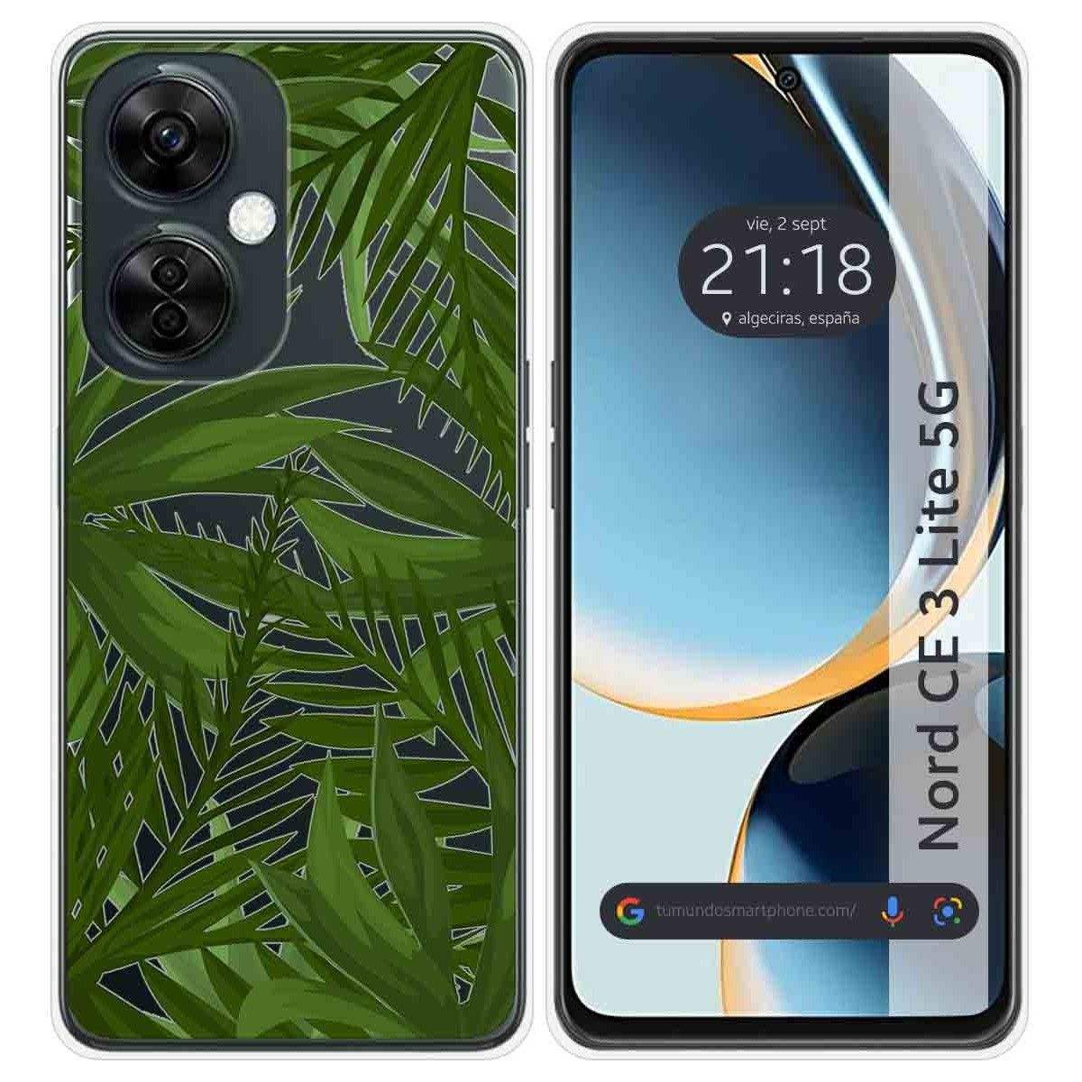 Funda Silicona Transparente para Oneplus Nord CE 3 Lite 5G diseño Jungla Dibujos