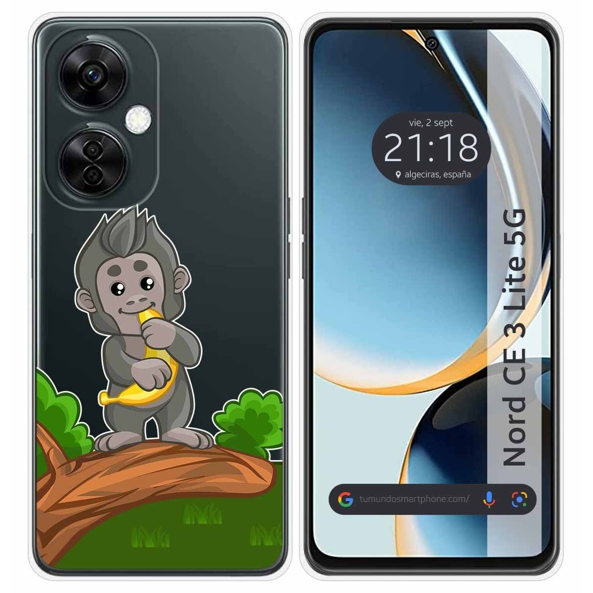 Funda Silicona Transparente para Oneplus Nord CE 3 Lite 5G diseño Mono Dibujos