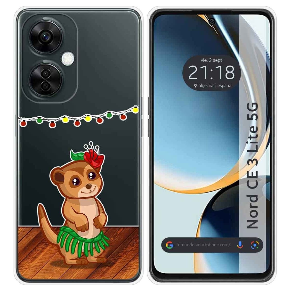 Funda Silicona Transparente para Oneplus Nord CE 3 Lite 5G diseño Suricata Dibujos