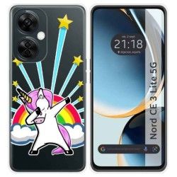 Funda Silicona Transparente para Oneplus Nord CE 3 Lite 5G diseño Unicornio Dibujos
