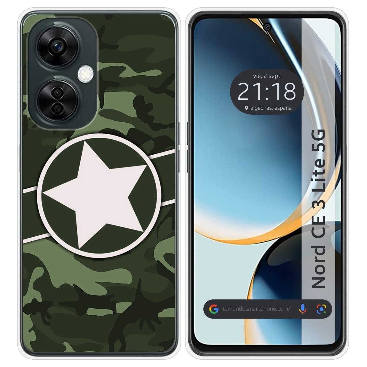 Funda Silicona para Oneplus Nord CE 3 Lite 5G diseño Camuflaje 01 Dibujos