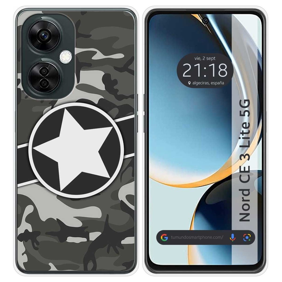 Funda Silicona para Oneplus Nord CE 3 Lite 5G diseño Camuflaje 02 Dibujos