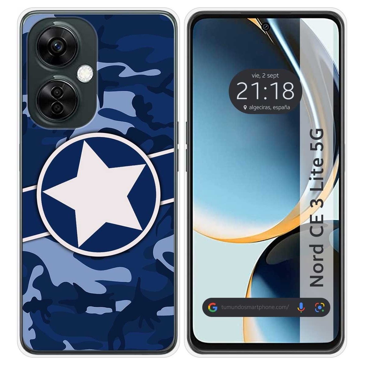 Funda Silicona para Oneplus Nord CE 3 Lite 5G diseño Camuflaje 03 Dibujos