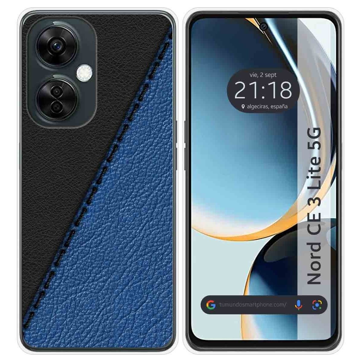 Funda Silicona para Oneplus Nord CE 3 Lite 5G diseño Cuero 02 Dibujos