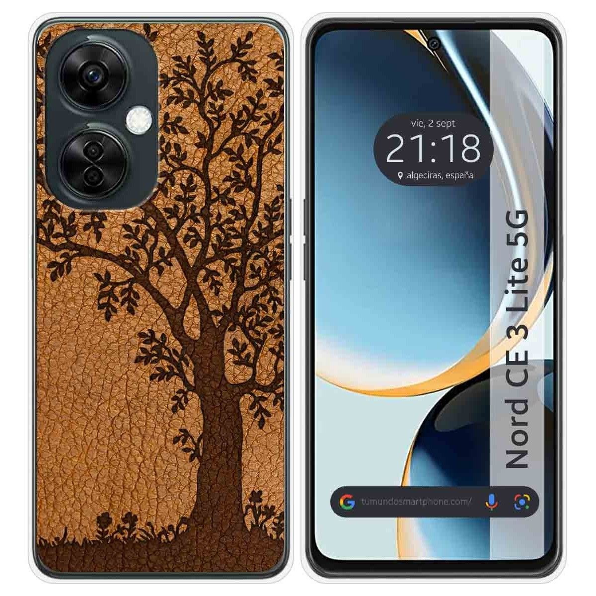 Funda Silicona para Oneplus Nord CE 3 Lite 5G diseño Cuero 03 Dibujos