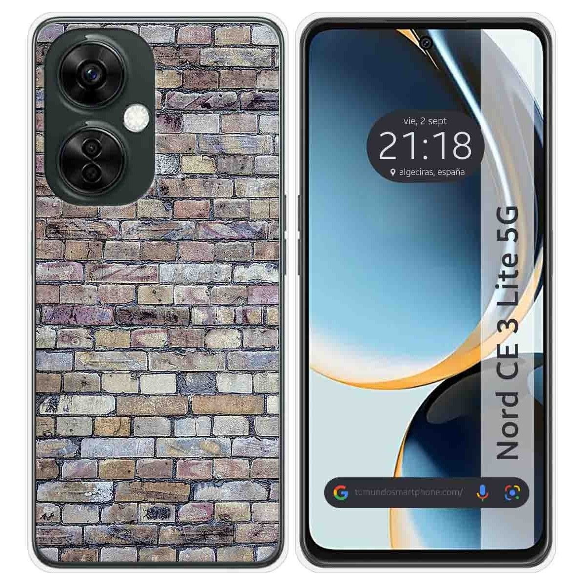 Funda Silicona para Oneplus Nord CE 3 Lite 5G diseño Ladrillo 02 Dibujos