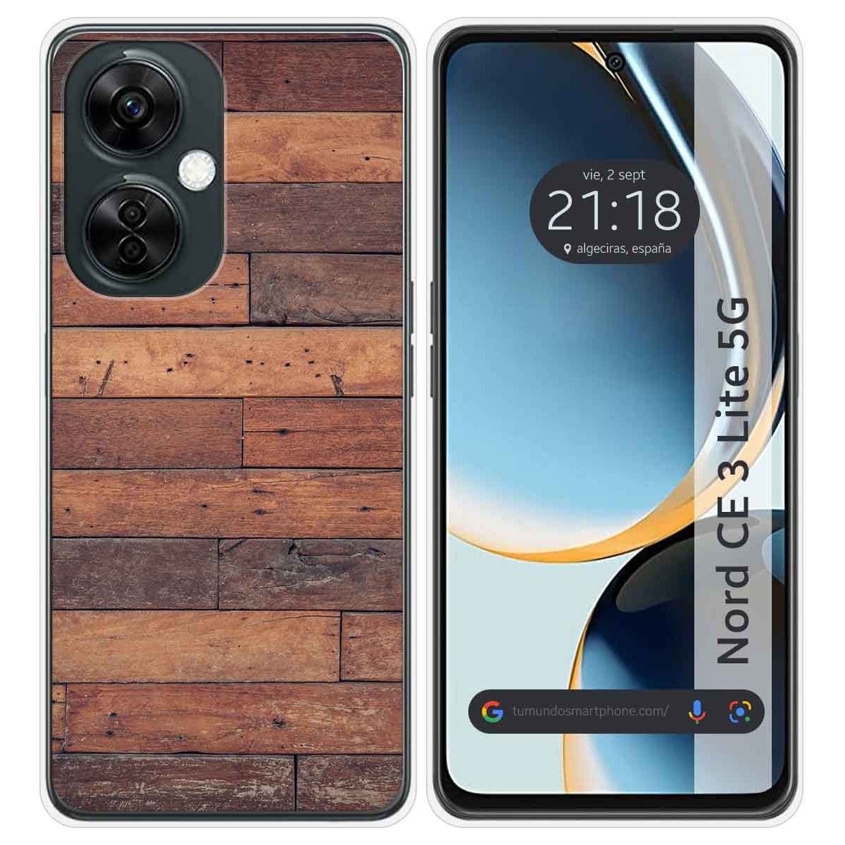 Funda Silicona para Oneplus Nord CE 3 Lite 5G diseño Madera 03 Dibujos