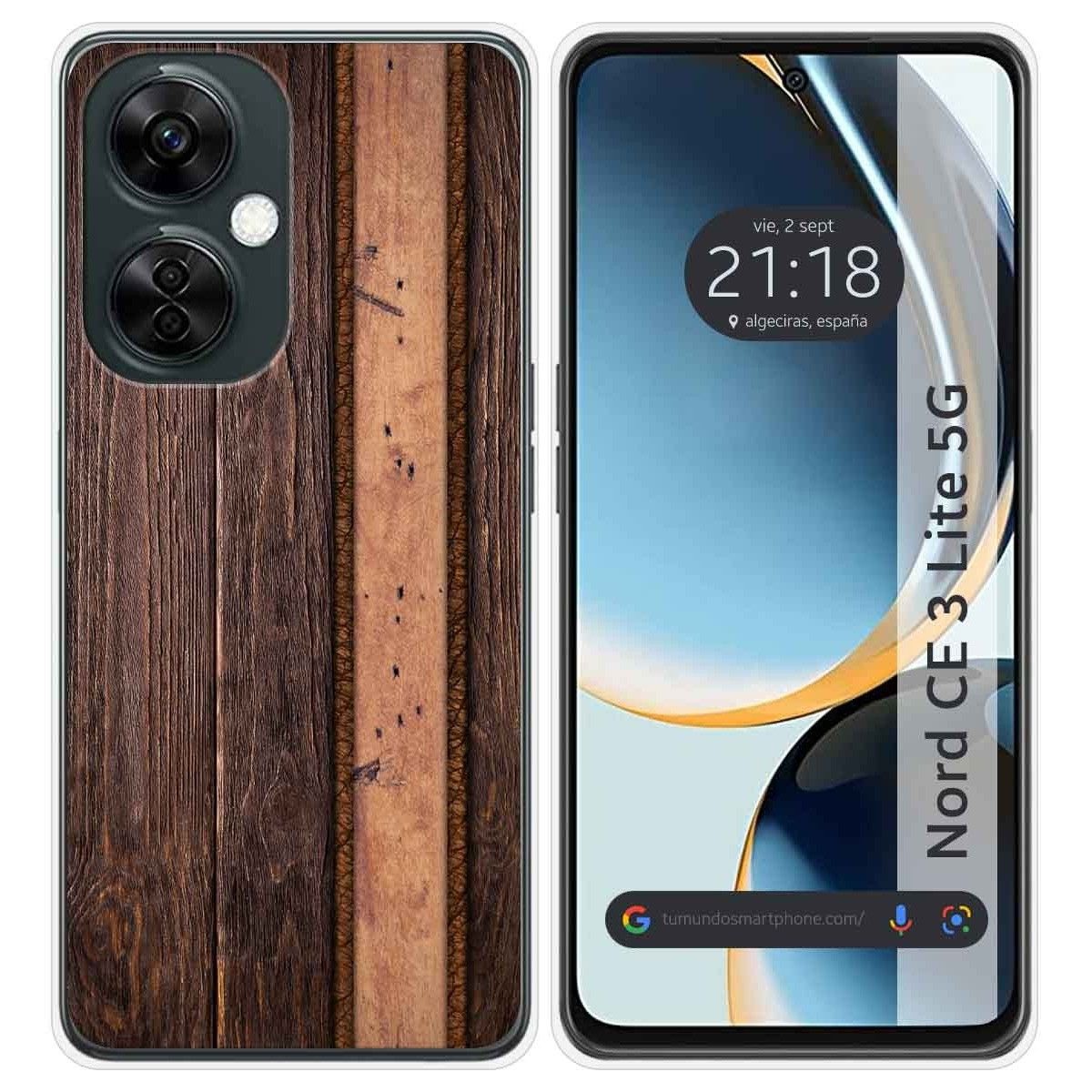 Funda Silicona para Oneplus Nord CE 3 Lite 5G diseño Madera 05 Dibujos