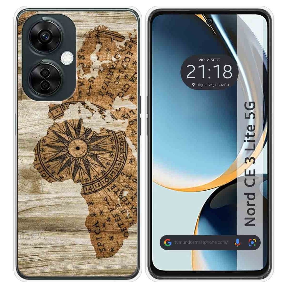 Funda Silicona para Oneplus Nord CE 3 Lite 5G diseño Madera 07 Dibujos