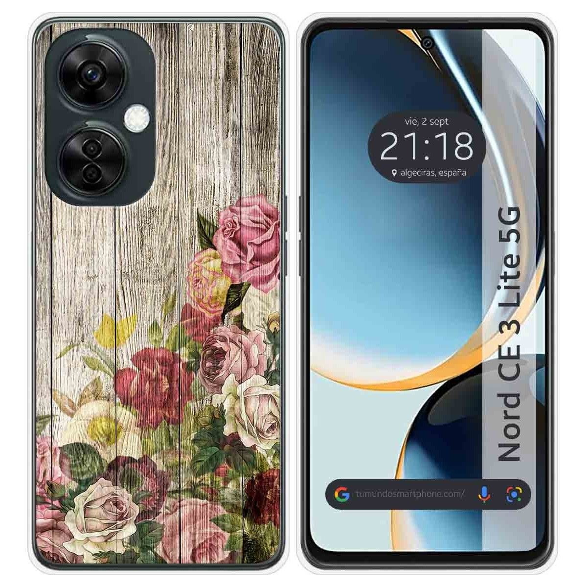 Funda Silicona para Oneplus Nord CE 3 Lite 5G diseño Madera 08 Dibujos