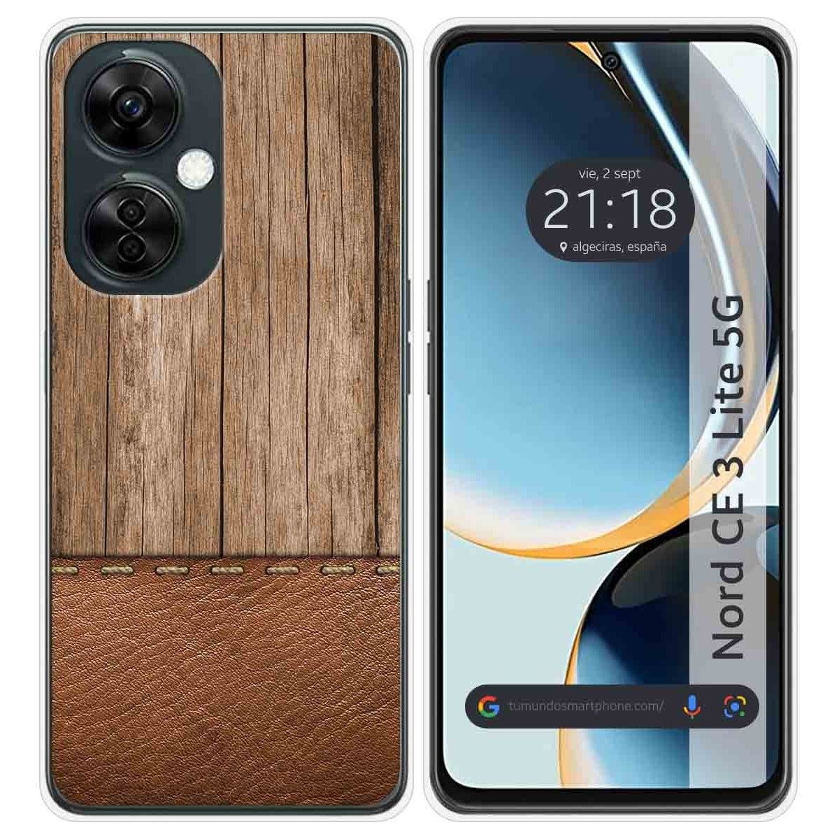 Funda Silicona para Oneplus Nord CE 3 Lite 5G diseño Madera 09 Dibujos