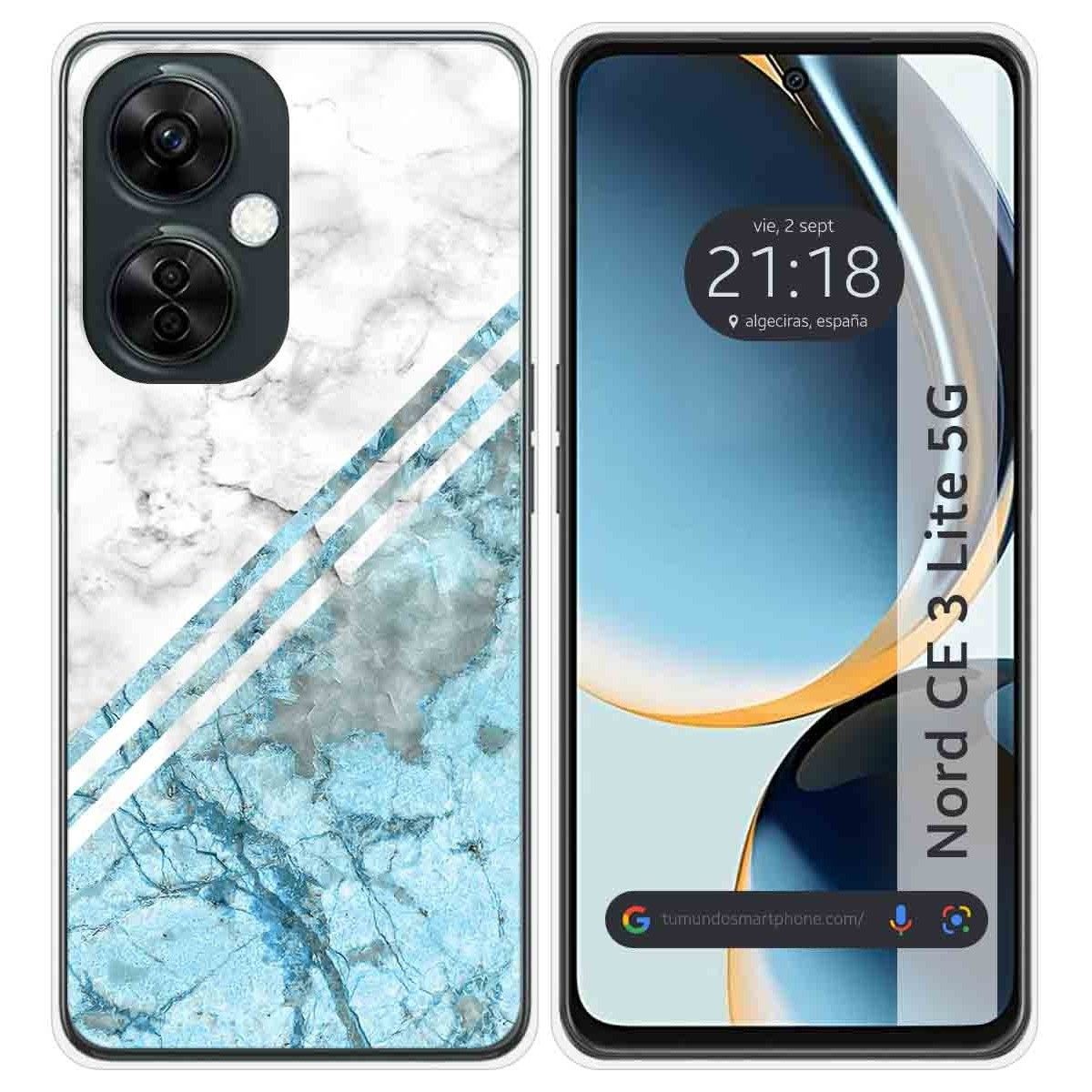 Funda Silicona para Oneplus Nord CE 3 Lite 5G diseño Mármol 02 Dibujos