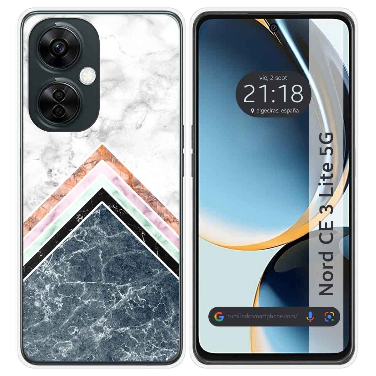 Funda Silicona para Oneplus Nord CE 3 Lite 5G diseño Mármol 05 Dibujos