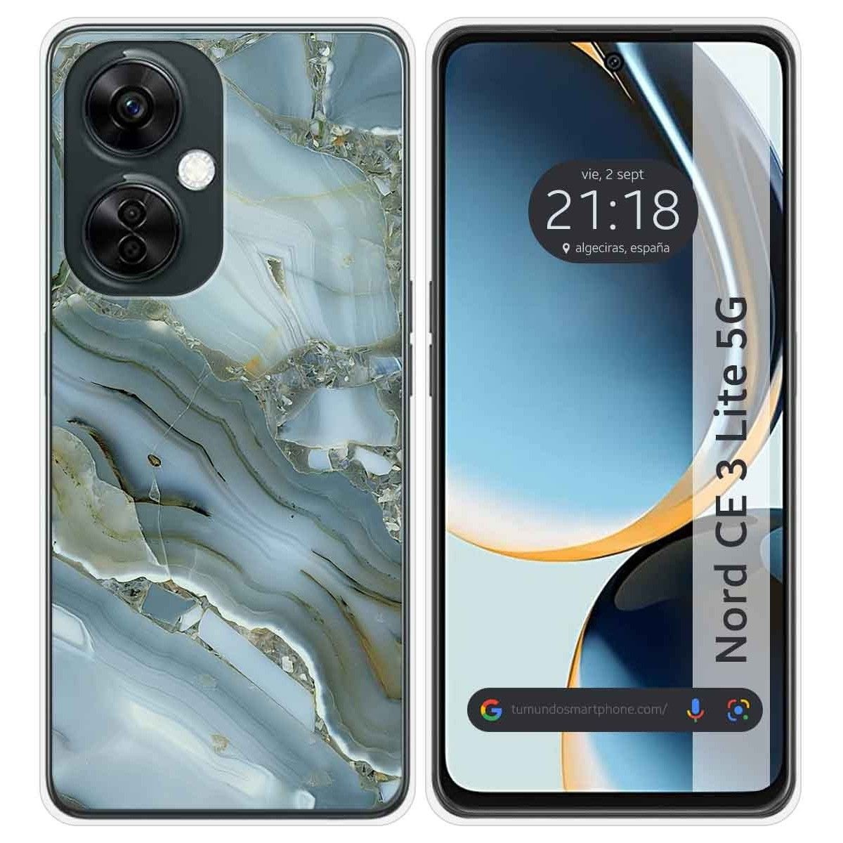 Funda Silicona para Oneplus Nord CE 3 Lite 5G diseño Mármol 09 Dibujos