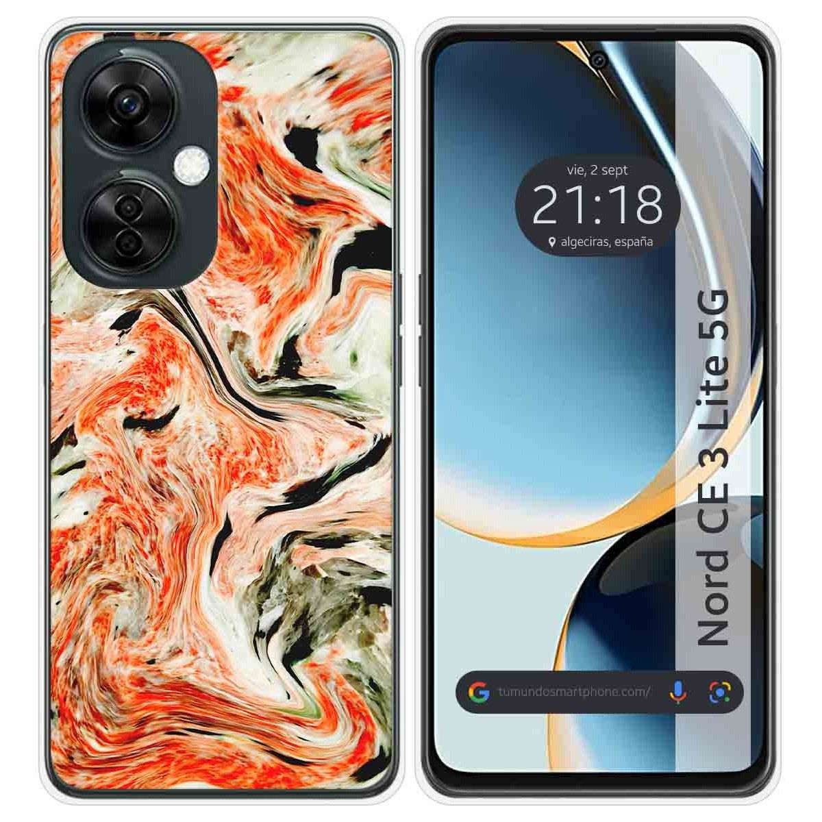 Funda Silicona para Oneplus Nord CE 3 Lite 5G diseño Mármol 12 Dibujos