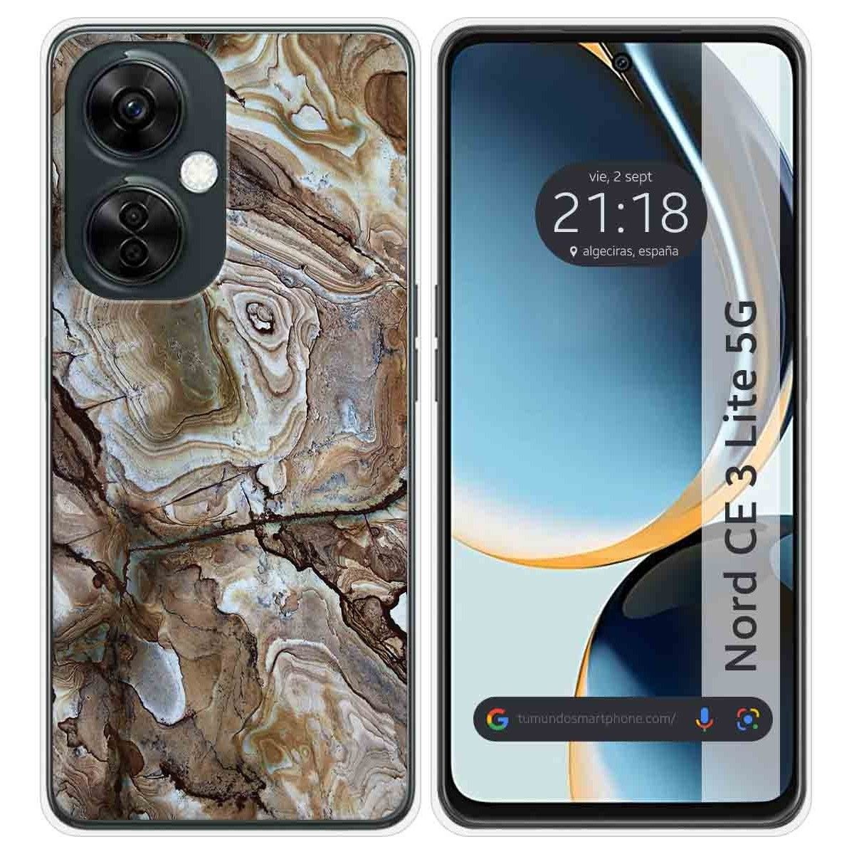 Funda Silicona para Oneplus Nord CE 3 Lite 5G diseño Mármol 14 Dibujos