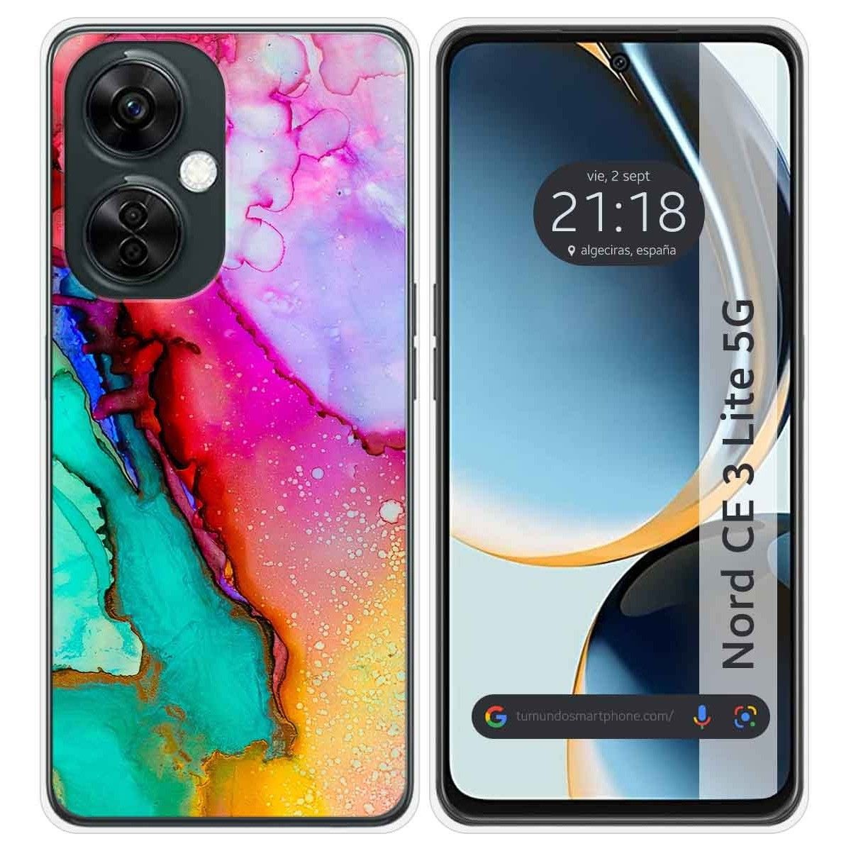 Funda Silicona para Oneplus Nord CE 3 Lite 5G diseño Mármol 15 Dibujos