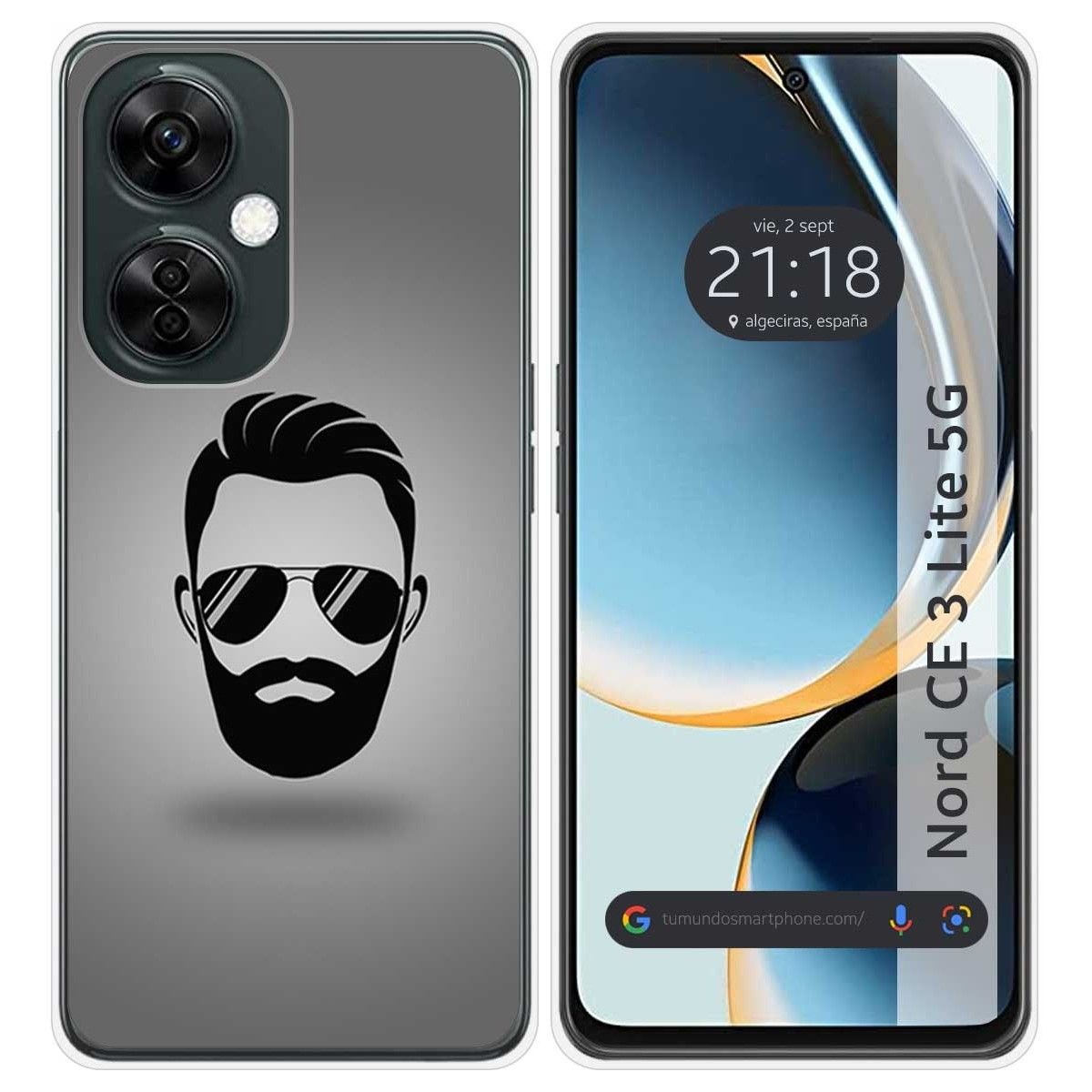 Funda Silicona para Oneplus Nord CE 3 Lite 5G diseño Barba Dibujos
