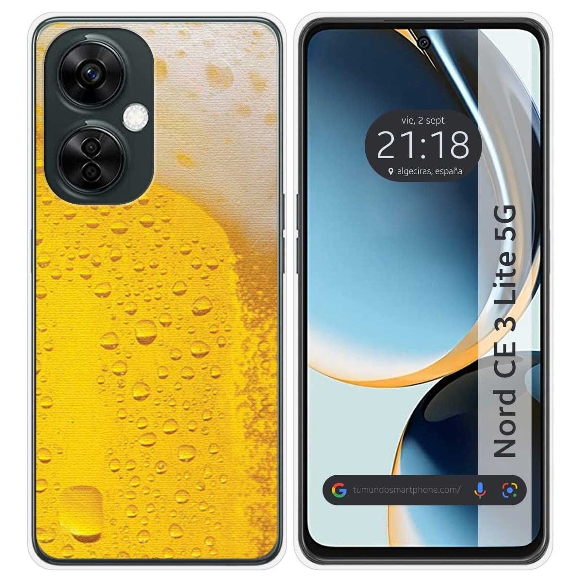 Funda Silicona para Oneplus Nord CE 3 Lite 5G diseño Cerveza Dibujos