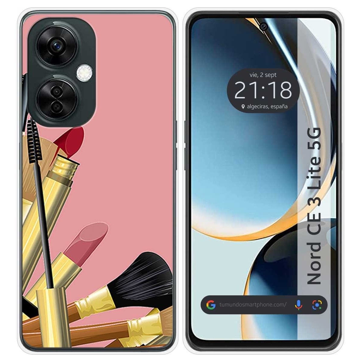 Funda Silicona para Oneplus Nord CE 3 Lite 5G diseño Brochas Dibujos