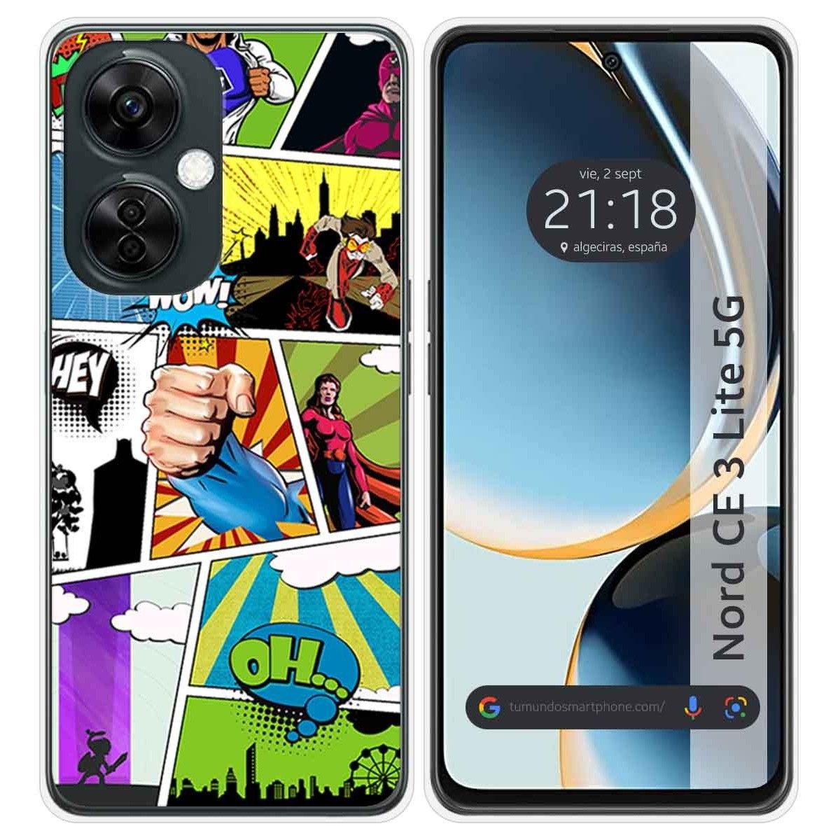 Funda Silicona para Oneplus Nord CE 3 Lite 5G diseño Comic Dibujos