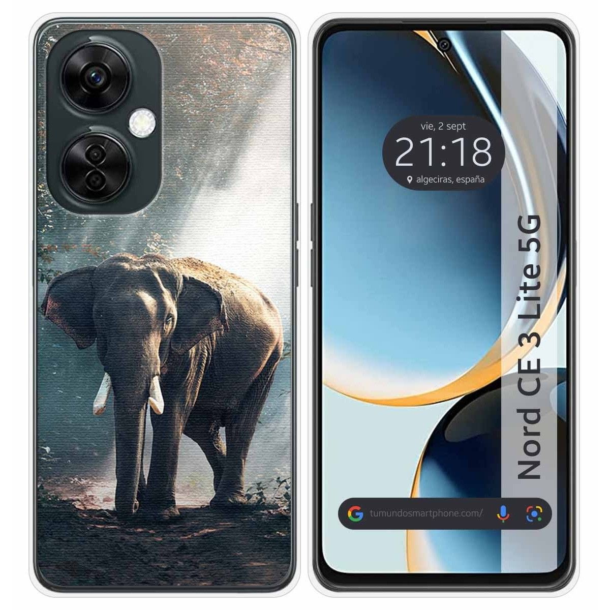 Funda Silicona para Oneplus Nord CE 3 Lite 5G diseño Elefante Dibujos