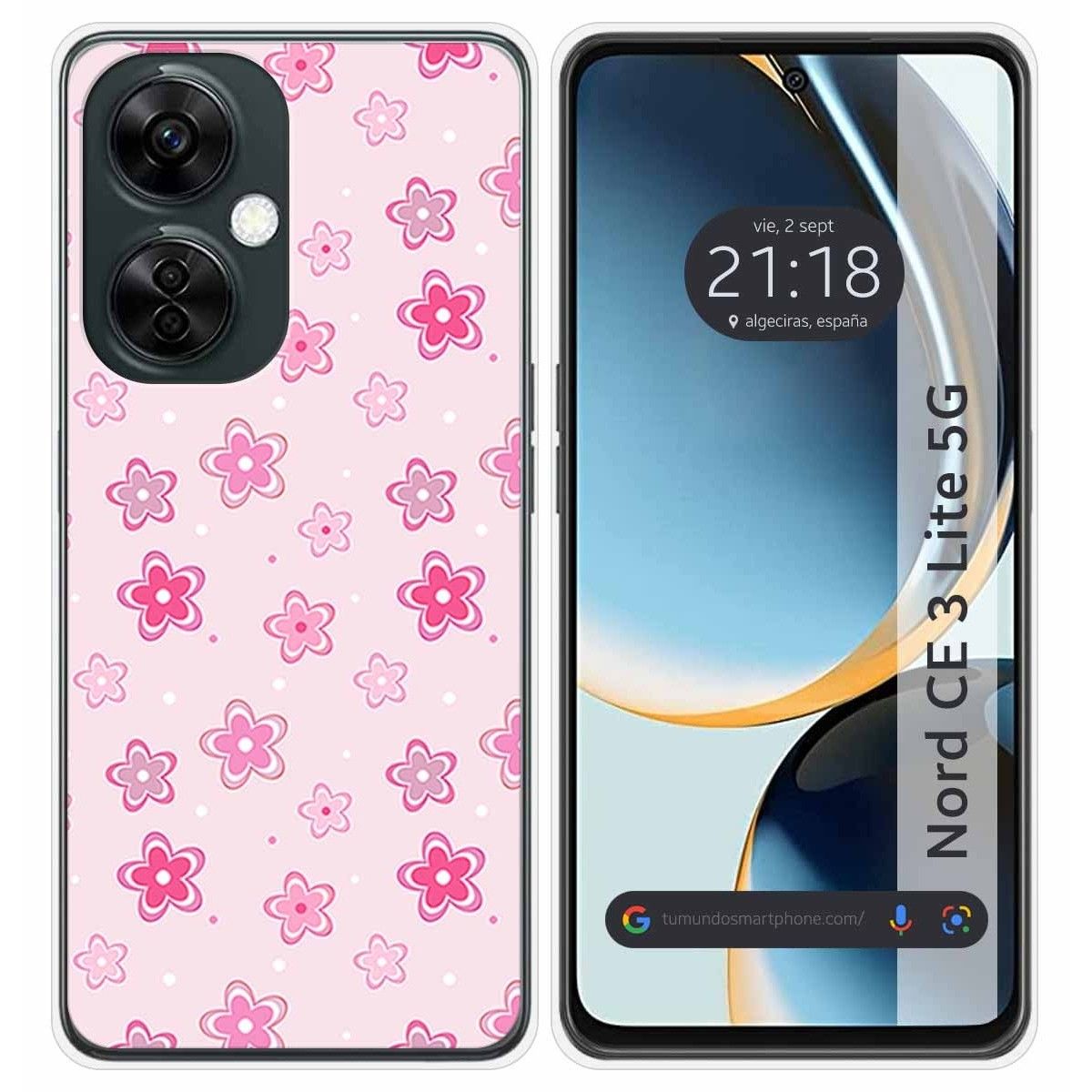 Funda Silicona para Oneplus Nord CE 3 Lite 5G diseño Flores Dibujos